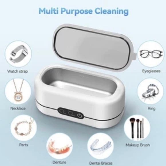 New Iconic Ultrasonic Jewelry Cleaner with Solution - Picture 2 of 3